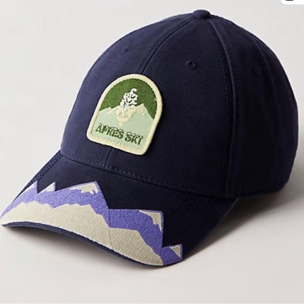 FREE PEOPLE FP Movement Apres Ski Baseball Hat in Navy